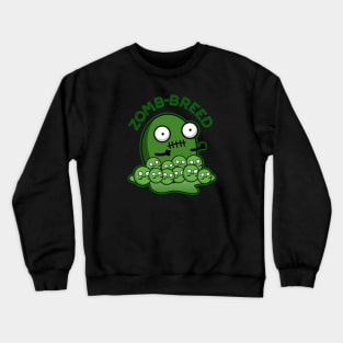 Zom-breed Cute Halloween Zombie Breed Pun Crewneck Sweatshirt